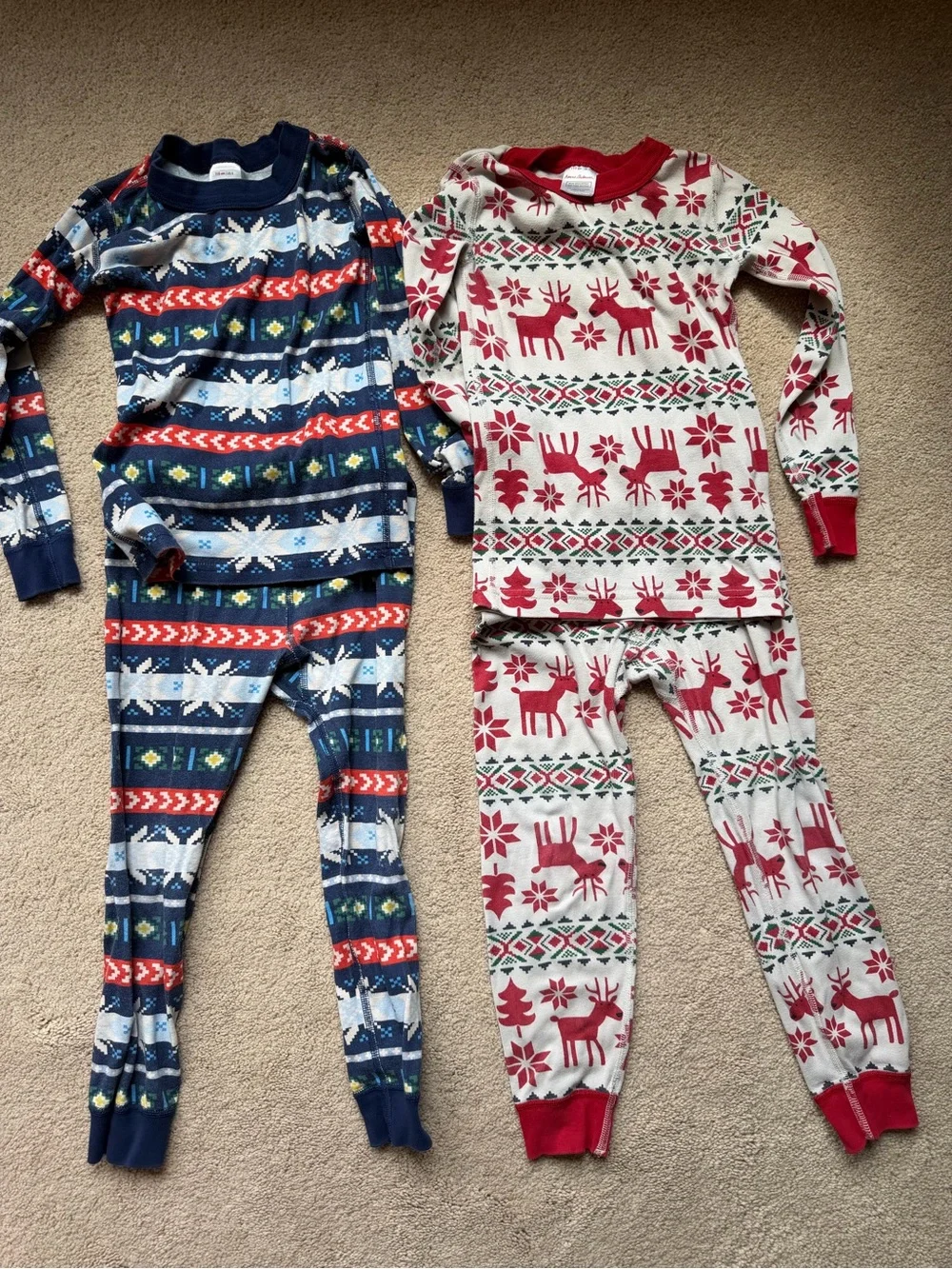 2 Sets of Hanna Andersson Winter/Holiday PJs